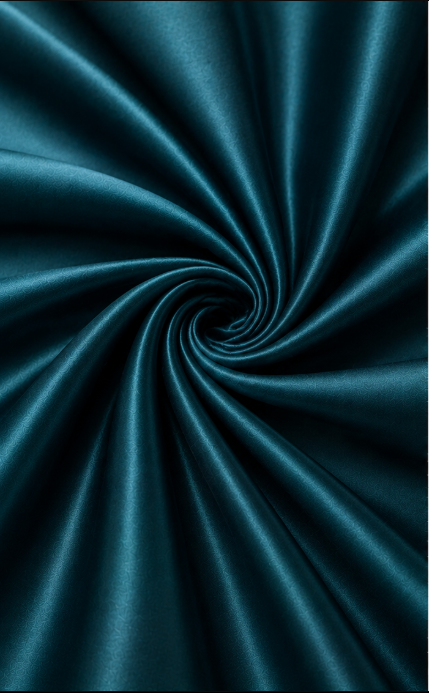 Deep Teal Fine Silk